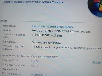 HP elitebook 8470p / 4gb ram / Intel core i5 / ssd / Win 7- - 7