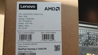 Lenovo IdeaPad Gaming 3 15ACH6 Shadow Black - 7