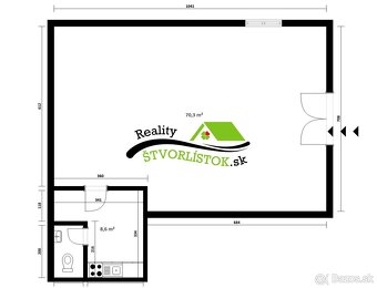 PRENÁJOM OBCHODNÝ / KOMERČNÝ PRIESTOR 80 m2 - 7
