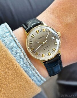 Československé Retro Vintage Mechanické hodinky PRIM Automat - 7