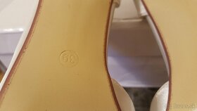 Biele saténové lodičky, úplne nové - 7