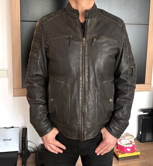 Pánska kožená bunda Camel Active - 7