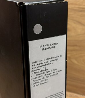 HP ENVY Laptop 17 | i7-1260P | 16GB DDR4 | 512GB SSD - 7
