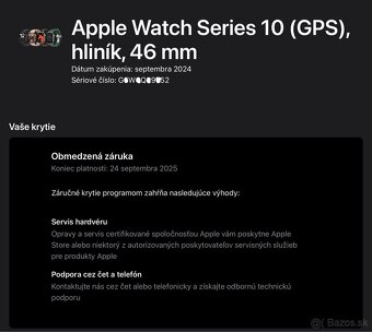 Apple Watch Series 10, 46 mm, sivý rám- dohodnutelná cena - 7
