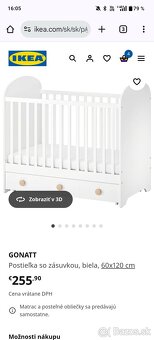 Detská postieľka Gonatt IKEA - 7