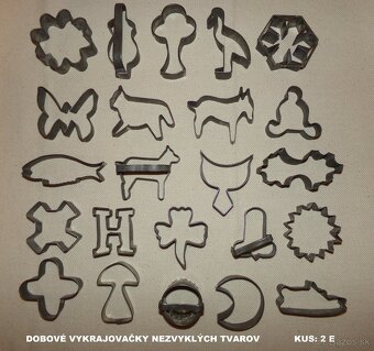 FORMIČKY A VYKRAJOVAČKY, DOBOVÉ na pečenie, pre zberateľov - 7