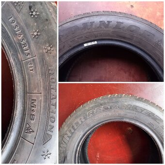 195/65 R15 91T M+S Zimné Nexen 8mm Dunlop 6mm - 7