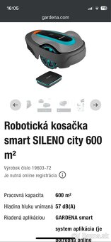 Robotická kosačka smart SILENO city 600 m² s LONA - 7
