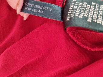 červené elastické šaty Ralph Lauren veľ. 38 - 7