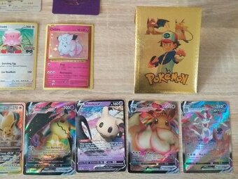 Pokémon kartičky,zlaté kovové,balíčky,mince,obaly,Pikachu - 7