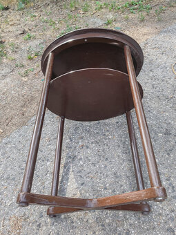 Kaviarenský stolík J. Hoffmann a 4x stolička Thonet - 7