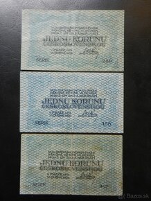 Prvá republika bankovky 3 - 7