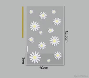 Celofánové darčekové sáčky s kvetinkami - 7