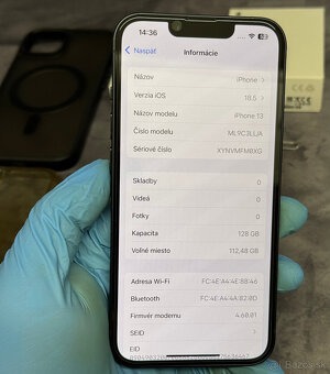 TOP Stav - Apple iPhone 13 128 GB Blue / nová Apple batéria - 7