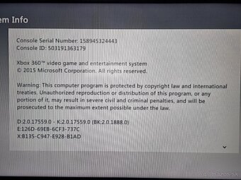 Xbox 360 slim 250Gb model 1439 - 7