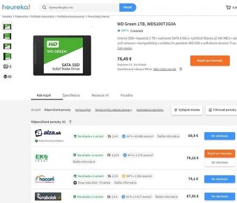 WD Green™Blue™ 1TB, 500GB, SSD 2,5" Zaruka 06/2029 - 7