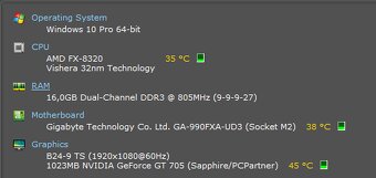 Gigabyte GA-990FXA-UD3 + FX-8320 + Mugen 3 + 16 GB HyperX - 7