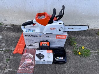 Nová sada Aku motorová pila STIHL MSA 220 C-baterie, nabíječ - 7