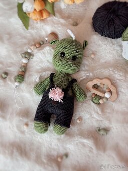 Predám háčkovaného dráčika (amigurumi) - 7