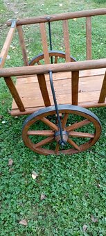 Malý drevený vozík - rebrinak - 7