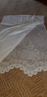 Záclony – biele, vzorované, mix - 7