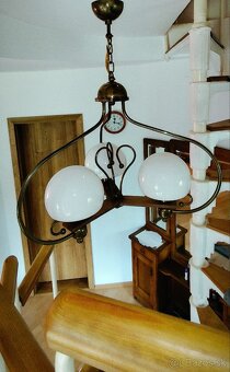 Starožitný luster - svietidlo - lampa - 7