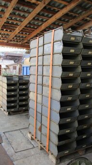 Plechové silné boxy na náradie,materíal a podobne. - 7