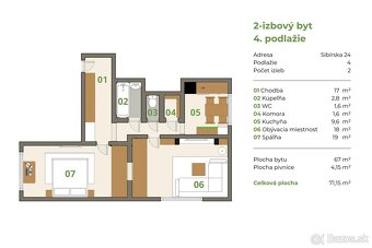 PRIVÁTNY MAKLÉR | Priestranný 2-izbový byt s oddelenou kuchy - 7