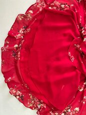 H&M Červené zavinovacie šaty s kvetinovým vzorom veľkosť 34 - 7