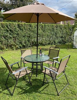 Slnečník o stolickami -set - 7