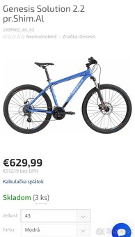 Genesis Solution, kolesá 26", rám 17" = 43cm - 7