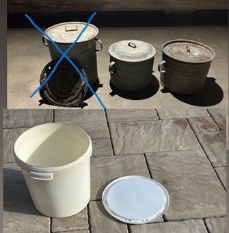 Predám smaltované a pozinkovaná hrnce na zabíjačku,zaváranie - 7