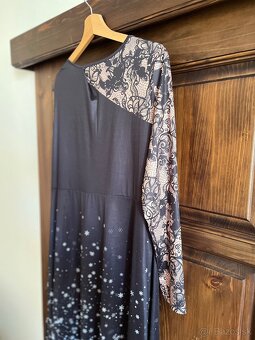 Čierno hnedé šaty č. L - 7