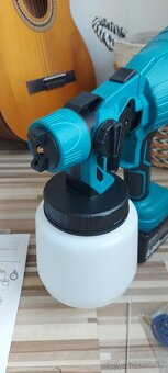 Aku striekacia pištoľ, pre batériu Makita 18V+trysky, nová. - 7