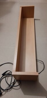 Polička s LED svetlom – buk - 7