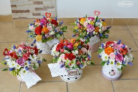 Gratulačné kytice, kvetinové boxy na donášku ❤ - 7
