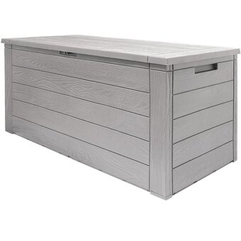 Záhradný úložný box na podušky 280 L sivý - 7