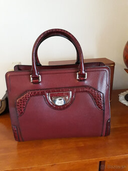 kufríková kabelka bordová cavalli class - nová - 7