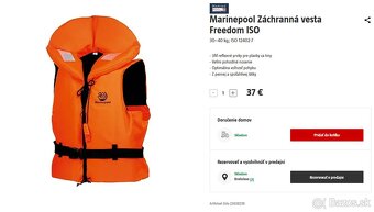 Marinepool Záchranná vesta Freedom ISO 30-40kg - 7