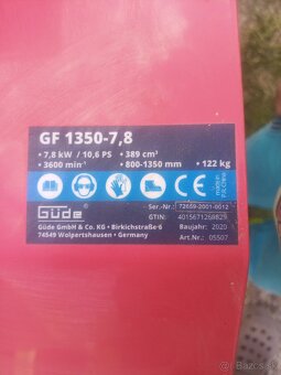 Malotraktor, Kultivator Gude GF1350 - 7