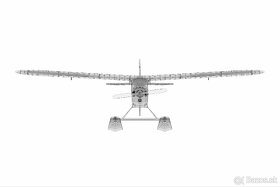 3D model lietadla Piper j3 CUB - 7