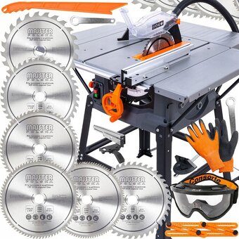 Stolová píla 2800W + 6 pílových kotúčov - 7