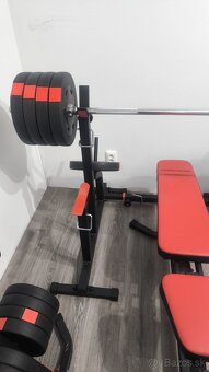 Domáce fitko – činky, lavica, tyče, stroje - Fitnes výbava - 7