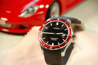 Titoni model Seascoper black - red, orig. hodinky, stav NOVÉ - 7