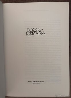 Predám: Božská komédia – Dante Alighieri (Spolok sv. Vojtech - 7