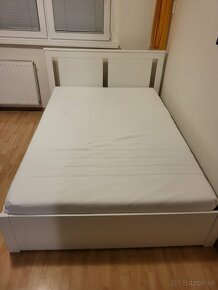 Predam postel ikea 140x200  s matracom a rostami - 7