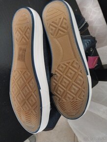 Tenisky riflové plátené, zips, šnúrky, členkové, Dedolez - 7