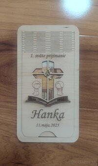 Drevená darčeková karta na peniaze 3 - 7