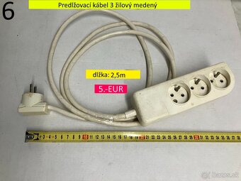 Predlžovací kábel 3 žilový na 220V - 7