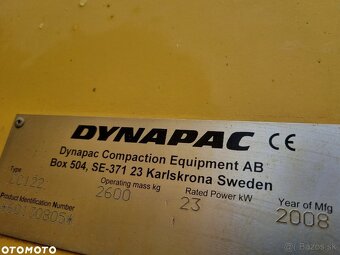 Cestný valec Dynapac CC122 3 tony - Dovoz z Nórska 2009 AKO - 7